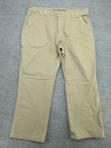 Duluth Jeans Mens 42x30 Beige Relaxed Fit Flex Fire Hose Workwear (FITS 42x29.5) - Picture 1 of 18