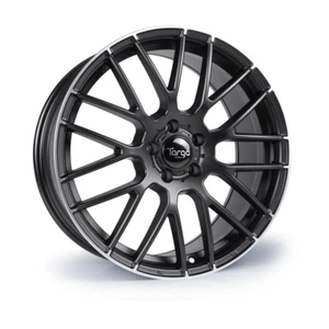Targa TG2 19x8.5 ET42 5x120 Matt Black / Polished Lip Tip 72.6mm (Rated 750kg) T - Picture 1 of 1