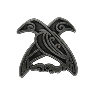 Wikinger Pin Anstecker Hugin und Munin Odins Raben Viking Sammelpin Skandinavien - Bild 1 von 2