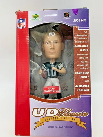 UP COLLECTIBLES CHAD PENNINGTON BOBBLE HEAD NFL #10 - 2003 FREE SHIPPING Cover