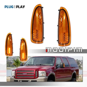 Amber Lens LED Side Mirror Signal Light Lamps For 03-07 Ford F250 F350 SuperDuty - Picture 1 of 11