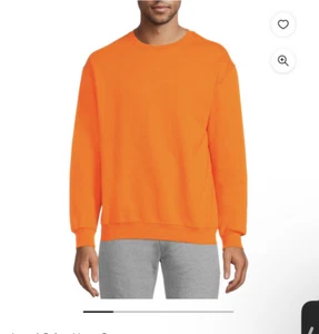 Athletic Works Sweatshirt Mens XL 46-48 Orange Fleece Crew Neck Moisture Wick - Picture 1 of 8