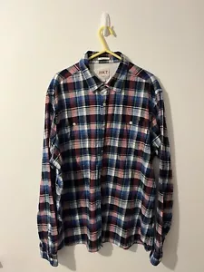 Camicia Hackett London taglia XL Hkt tartan 100% cotone - Foto 1 di 13