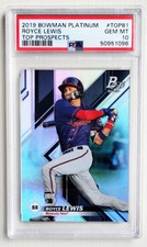 2019 Bowman Platinum ROYCE LEWIS "Top Prospects" Minnesota Twins PSA GEM MINT 10