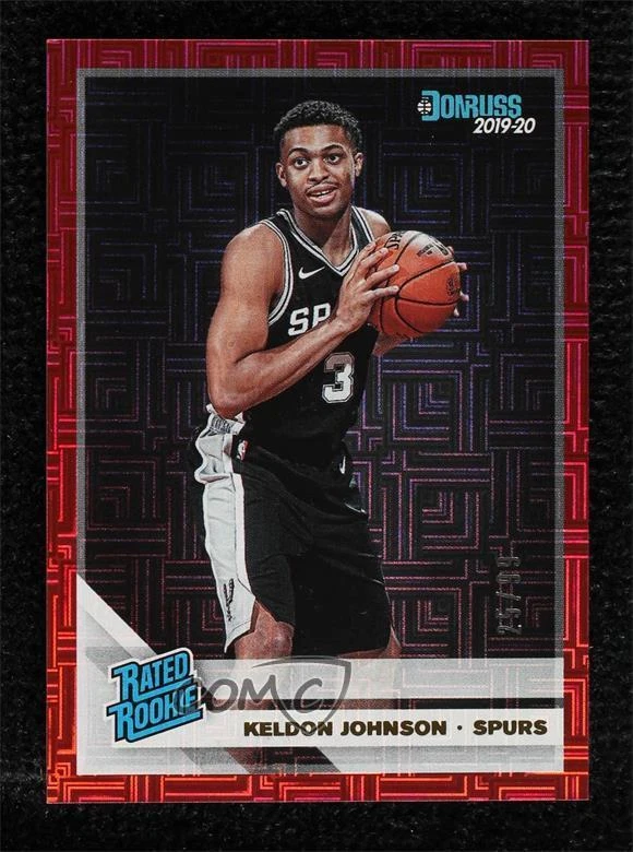 2019 Panini Donruss Rated Rookie Red Infinite 25/99 Keldon Johnson Rookie RC