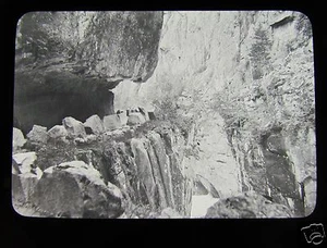 Glass Magic Lantern Slide A MOUNTAIN ROAD C1910 PROBABLY IN NORWAY - Picture 1 of 2