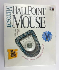 Vintage Microsoft BALLPOINT MOUSE - New - Picture 1 of 8