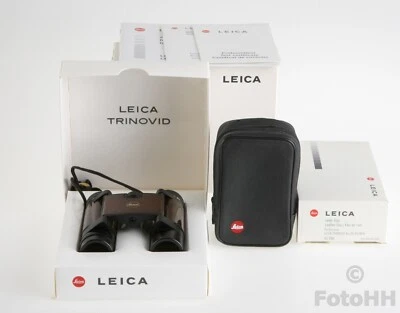 RARE LEICA TRINOVID 8 x 20 BINOCULARS "CHERRY WOOD" EDITION LEICA NUMBER : 40362 - Image 1 of 4