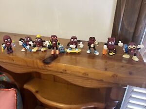 1988 Hardee’s California Raisins Figures Toys Series 2 Complete Lot Of 8