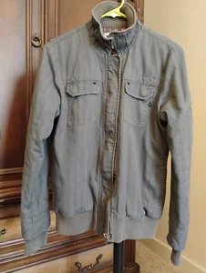VOLCOM Women's Grey Utility Jacket Medium EUC - Picture 1 of 13