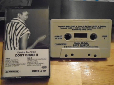 RARE OOP Deidre McCalla CASSETTE TAPE Don't Doubt It folk rock 85 sheila e train - Image 1 of 2
