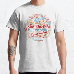 Camiseta clásica John Sinclair Word Cloud WordCloud - Imagen 1 de 4