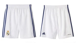 adidas Real Madrid 2016/17 Home Shorts Junior Age 7 - 8 Years / 22.5 - 23" Waist - Picture 1 of 9