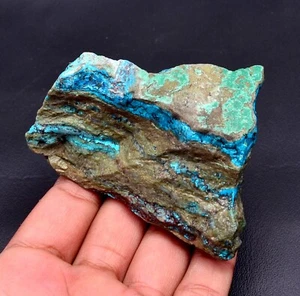 1102.95CT Sky-Blue Chrysocolla Natural Uncut Large Size Rough Gemstone - Picture 1 of 11