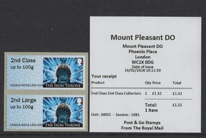 GAME OF THRONES MOUNT PLEASANT DO M002 FEB 2018 2nd CLASS COLLECTOR PAIR POST GO - Picture 1 of 1