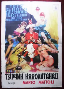 1953 Original Movie Poster Un Turco Napoletano Neapolitan Turk Totò Toto Italian - Picture 1 of 1
