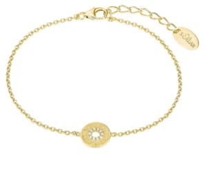 Pulsera mujer s.Oliver 2027621 plata 925 chapada en oro con piedras nueva - Imagen 1 de 1