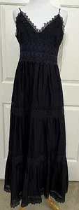 NWT Antonio Melani size 4 navy blue sleeveless A-line maxi dress $189 - Picture 1 of 8