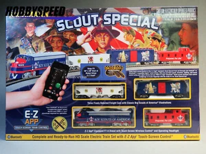 BACHMANN BSA SCOUT SPECIAL HO SCALE TRAIN SET E-Z APP control ez track 01503 NEW - Picture 1 of 7