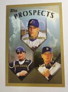 1999 TOPPS #208 Michael Barrett/Ben Davis/Robert Fick PROSPECTS Baseball Card - Picture 1 of 2
