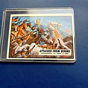 TOPPS 1962 CIVIL WAR NEWS CARD #85:ATTACKED FROM BEHIND-WAYNESBORO,VA. MAR.2 1865 - Bild 1 von 2