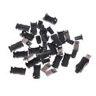 10Sets DIY Mini USB 2.0 5PIN Plug Socket With Plastic Cover With Tail Connector