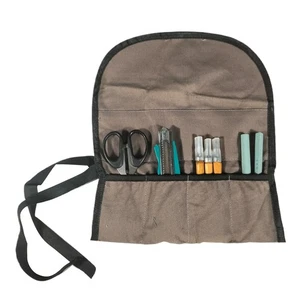 Tool Roll Organizer Tool Roll Up Canvas Bag Tool Wrench Super Big Pouch NEW - Picture 1 of 12