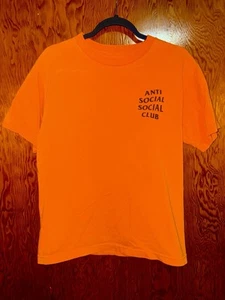 Anti Social Social Club Shirt Mens M Tee Streetwear Beach Casual Orange Skate - Picture 1 of 5