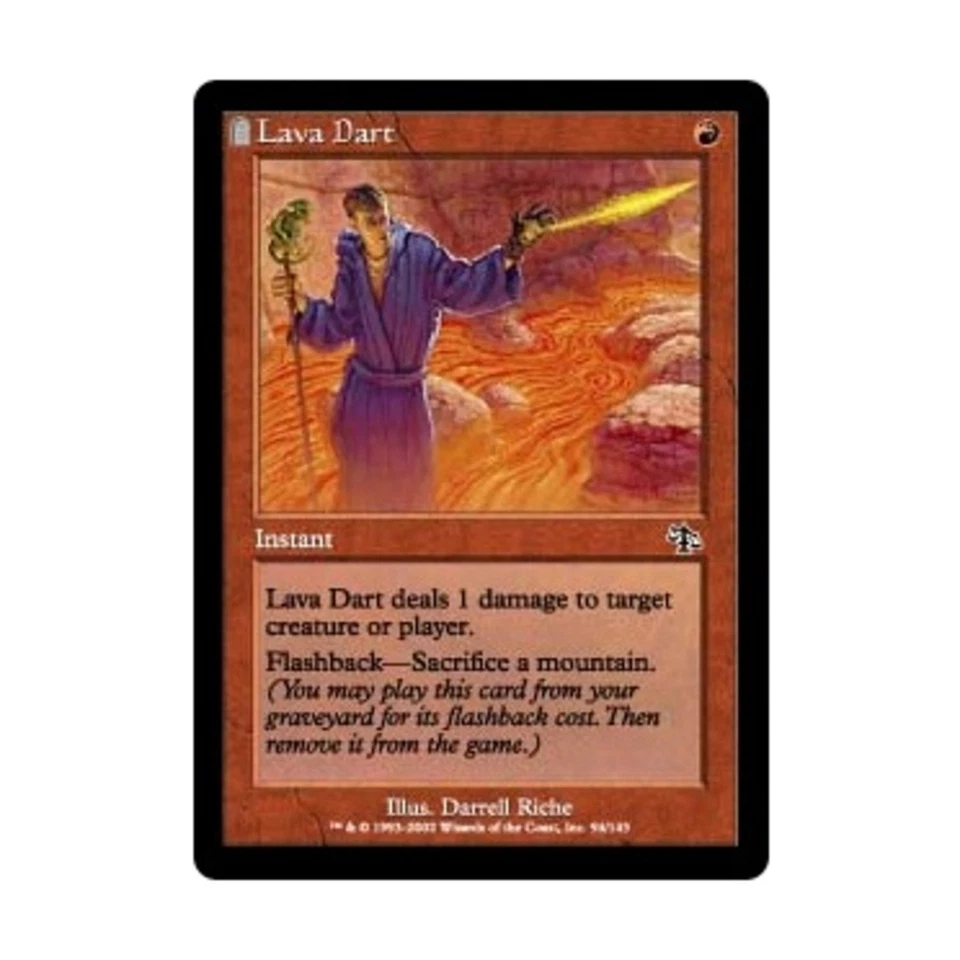 WOTC MtG Judgment Lava Dart (C) (Foil) EX - Image 1 of 1