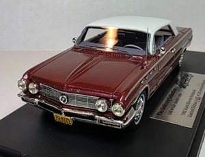 Goldvarg Collection 1:43 1962 Buick Electra 225 Sport Coupe Burgundy Poly/White - Picture 1 of 7