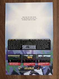 Shellshock Video Game Print Ad Mercenary PlayStation Sega Saturn PC Sony Tanks