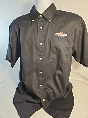 Briggs & Stratton Devon & Jones 5 Star Performance Black Button Up Size Large - Image 1 of 4