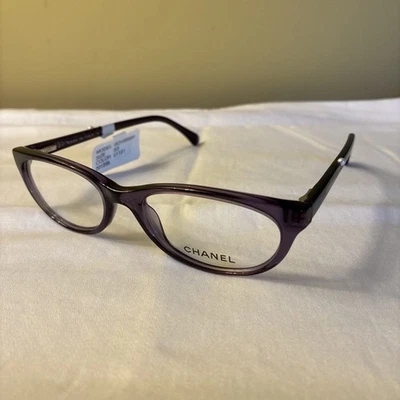 Monturas de gafas Chanel 3254-H c.1121 -- púrpura con perla -- 51-17-135 - Italia Foto 1 de 4