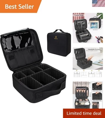 Organizador de maquillaje de viaje en negro Foto 1 de 4