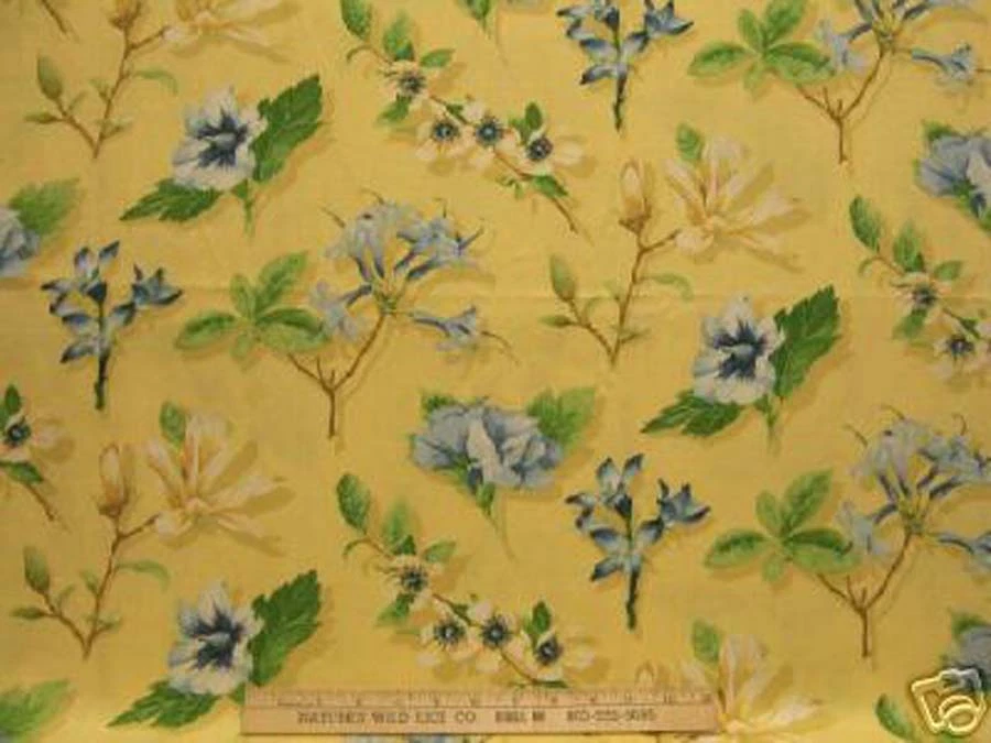 ROBERT ALLEN FLORAL Tela en Amarillo Brillante Encantadora Hágalo Usted Mismo Artesanía de Costura Foto 1 de 1