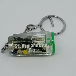 ¡Llavero flotantes de colección St Armands Florida Souvenir! Caracoles - Imagen 1 de 5