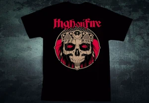 Vtg HIGH ON FIRE - American Metal Band Cotton Black Unisex Full Size Shirt TR187 - Picture 1 of 4