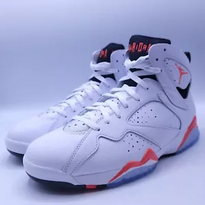Nike Air Jordan 7 Retro Basketball Shoe Men Size 10 CU9307-160 White Infrared - Picture 1 of 11