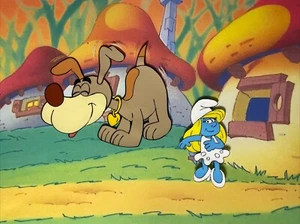 Los Pitufos Animación Cel Años 80 Producción Arte Fondo Dibujos Animados Veg Dibujos Animados I21 - Imagen 1 de 2