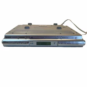 Radio debajo del gabinete Sony ICF-CDK50, reproductor de CD, puerto auxiliar. Sin control remoto ni hardware - Imagen 1 de 8