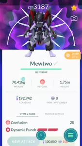 Pokémon Trade GO - Armored Mewtwo Level 40 Luck Trade (30days as needed) - Picture 1 of 2