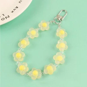 Bracelet Keychain Mobile Phone Strap Lanyards Candy Color Flower Phone Charm - Zdjęcie 1 z 18