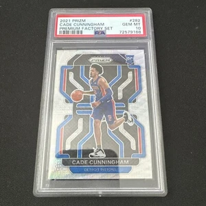PSA 10 2021 21 Prizm Premium Factory Set CADE CUNNINGHAM RC Rookie Graded GEM MT - Bild 1 von 2