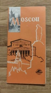 Vintage guidebook city map of Moscou advertising flyer - Picture 1 of 4