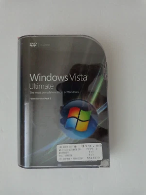 Microsoft Windows Vista Ultimate w/SP1,SKU 66R-02261,Sealed Retail Package,Full - Image 1 of 4
