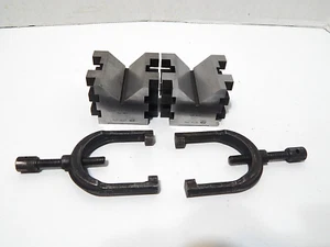 BLOQUES EN V 750B MARRONES AFILADOS A JUEGO CON ABRAZADERAS - Imagen 1 de 9