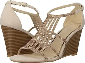 Athena Alexander Sandals Women's 9M Blush Suede Hampton Suede Open Toe New - Picture 1 of 3