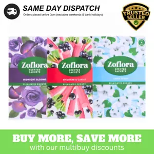 Zoflora Scented Sachets Air Freshener Wardrobe Drawer Cupboard Room Strong Smell - Picture 1 of 4