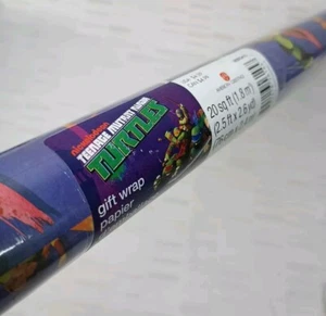 NOS 2013 TEENAGE MUTANT NINJA TURTLES American Greetings Wrapping Paper 20 Sq Ft - Picture 1 of 7