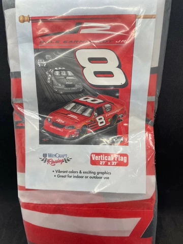 NASCAR Dale Earnhardt Jr #8 Wincraft Sports Vertical Flag 27”x37” NIP Cover